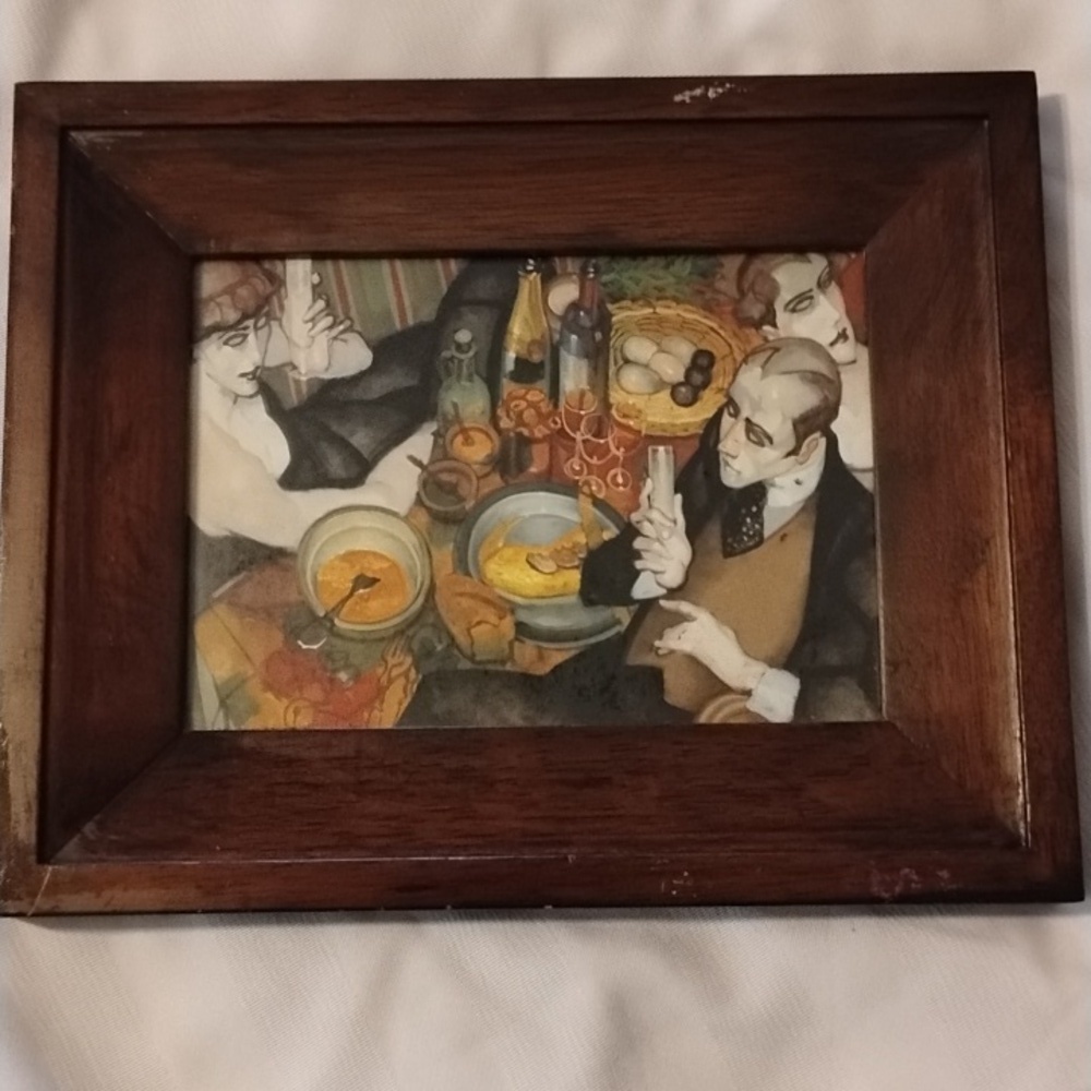 Juarez Machado Brazilian Artist Framed Picture Omelets & Truffles 2003